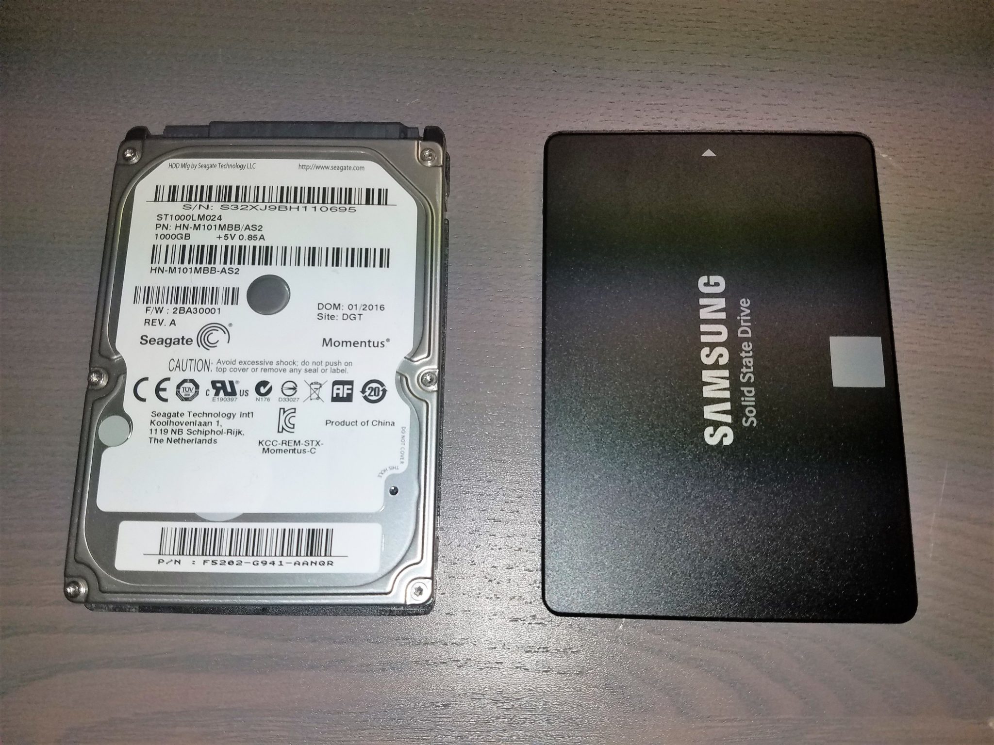 Solid State Drive and Hard Disk Drive